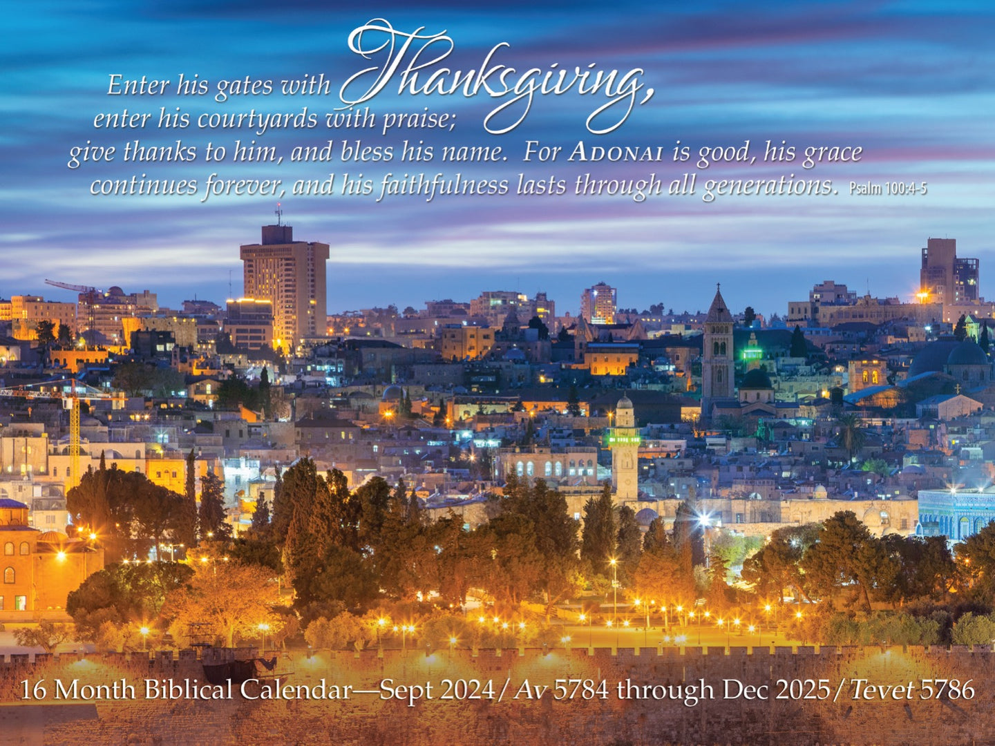 NEW Thankfulness Calendar - September 2024 through December 2025