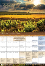 Load image into Gallery viewer, Calendar, Sept 2026 thru Dec 2027 -  Psalm 19 - Yih'yu l'ratzon - May the words of my mouth and the thoughts of my heart be acceptable in your presence, ADONAI, my Rock and my Redeemer