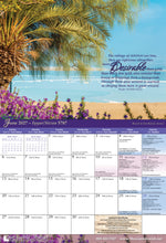 Load image into Gallery viewer, Calendar, Sept 2026 thru Dec 2027 -  Psalm 19 - Yih'yu l'ratzon - May the words of my mouth and the thoughts of my heart be acceptable in your presence, ADONAI, my Rock and my Redeemer
